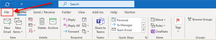 Outlook Microsoft Office 365 - File